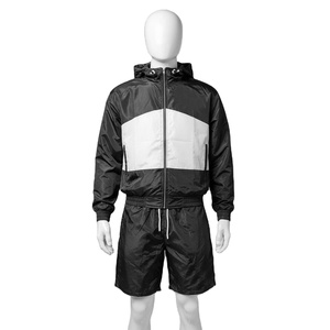 Ensemble coupe-vent et short légers et imperméables pour homme, grande taille, avec logo personnalisé, style sportif, pour l'automne - Product Image 6