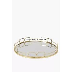 Mesa de centro de mesa de café para hotel y restaurante, bandeja de espejo de forma redonda para servir comida y otros artículos a un precio impresionante - Product Image 1