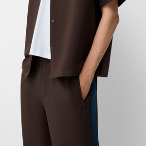 Pantalon pour homme en molleton français à taille élastique personnalisée, respirant, grande taille, pantalon ample droit personnalisé pour homme à prix avantageux - Product Image 4