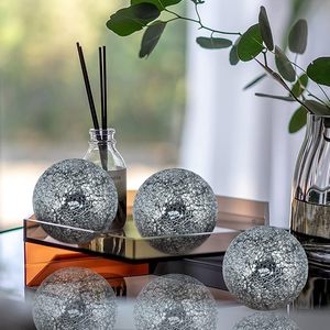 Esfera de cristal de mosaico Art Deco moderno, diseño creativo, adornos de bolas doradas para decoración del hogar, regalo de Navidad - Product Image 5