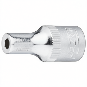 Hazet 1/4'' 6-Point Square <b>Socket</b> with Traction Profile and Knurling Durable Pliers for Professional Use - Product Image 3