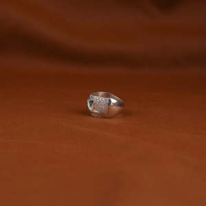 Bague design en or massif 18 carats, unisexe de luxe, cadeau de fiançailles fait à la main, certifiée IGI, plaqué diamant de laboratoire à la mode - Product Image 4