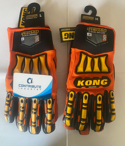 Performance Impact Gloves Breathable Comfortable Sustainable <b>TPE</b> Leather 8 oz Silicone-free Non-Slip Protection for Mechanics - Product Image 4