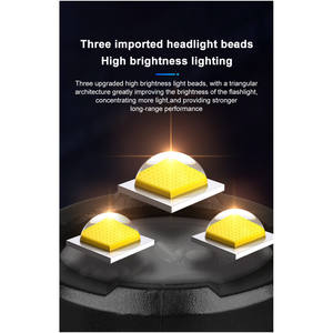 Mini lampe torche LED tactique rechargeable ultra puissante à 3 cœurs pour le camping - Product Image 6