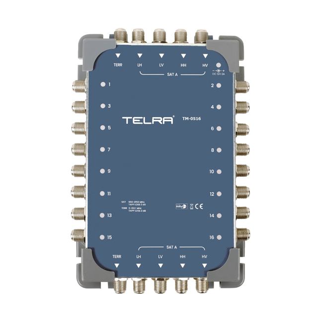 Satellite Multiswitch 5 in 16 Out Cascade Multiswitch 4 SAT+1Terr up to 16 Out Satellite