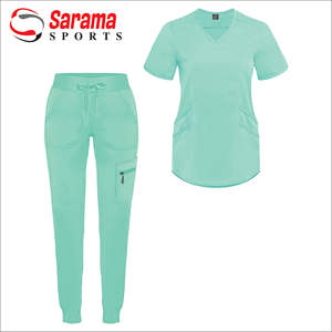 Uniforme Médico Quirúrgico Unisex de Alta Calidad, Uniforme de Enfermera de Hospital, Largo y Reversible, 100% Algodón - Product Image 6