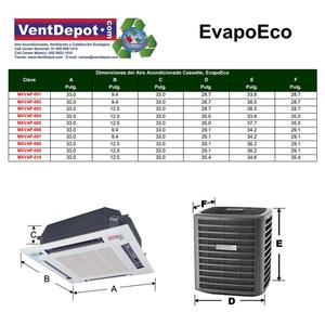 Condizionatore d'aria EvapoEco, MXVAP-007, 24000 BTU, 2.0 tonnellate, R - Product Image 5
