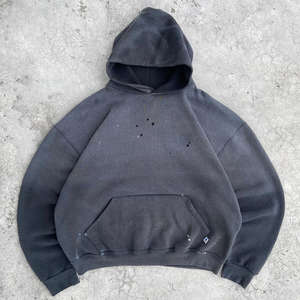 Sudadera con capucha con estampado de lavado ácido de lujo de gran tamaño para hombre de algodón pesado logotipo personalizado patrón sólido temporada de invierno polar sin cuerda - Product Image 2