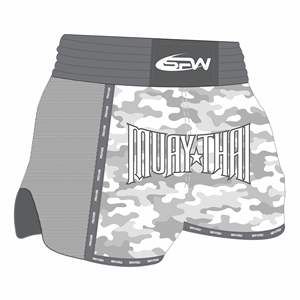 Pantalones Cortos de Muay Thai OEM con Impresión de Logotipo Personalizado, Costuras Duraderas y Tela Ligera, Perfectos para Uniformes de Equipo - Product Image 1