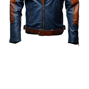 Chaquetas de Cuero Personalizadas de Alta Calidad Más Populares, Chaqueta de Cuero de Venta Caliente, Chaqueta de Cuero Personalizada con Diseño de Cremallera - Product Image 5