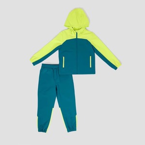 Chándal deportivo a prueba de viento para niños con logotipo personalizado, bolsillos con cremallera, puños elásticos, chándal de ajuste cómodo - Product Image 4