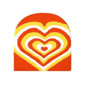 หมวกบีนนี่ทำจากอะคริลิกสำหรับฤดูหนาวทรงหัวใจแบบถัก beanies2025 - Product Image 6