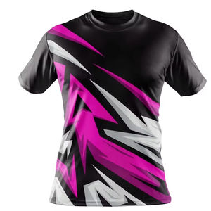 T-shirt pour homme en polyester/coton respirant, écologique, imprimé par transfert thermique, manches courtes, couleur unie, haute qualité, vente chaude pour l'été - Product Image 4