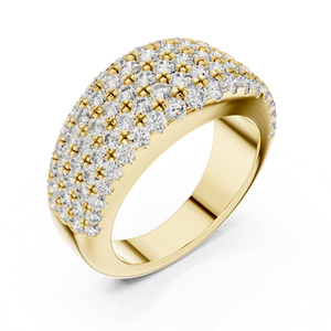 Bague en or jaune 14 carats avec diamant de laboratoire rond de 2,28 carats pour femme, certifiée IGI, bijoux de luxe pour le bureau, nouveau diamant de culture - Product Image 6