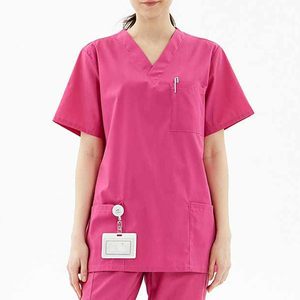 OEM mejor precio suministro médico Scrub Hospital enfermería Scrubs trajes de punto de poliéster Spandex para las mujeres - Product Image 2
