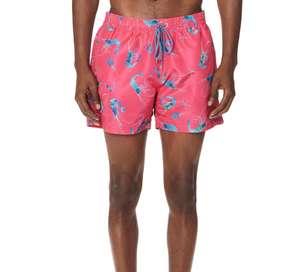 Pantalones cortos de playa transpirables deportivos de cintura media para hombre personalizados, tabla de surf, bolsillo trasero, patrón sólido, malla de poliéster, traje de baño OEM - Product Image 5