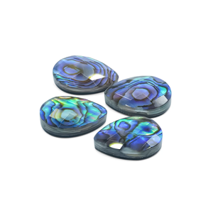 Genuine Abalone Shell Cabochons Iridescent, Organic, and One-of a Kind 1 Piece Pear Shape - Product Image 2