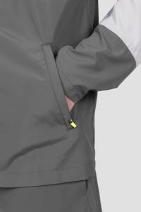 Veste coupe-vent à capuche légère pour homme Color Block Activewear avec néon Zip - Product Image 4