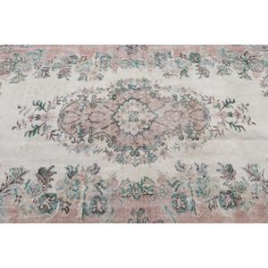 5.7x9.4 ft Turkish Rug, <b>Brown</b> Plants & trees Vintage Rug <b>Wool</b> - Product Image 5