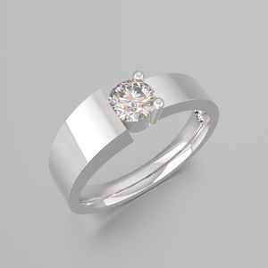 Anillo de compromiso de boda vintage clásico Chapado en oro Plata de Ley 925 personalizable para aniversario - Product Image 2