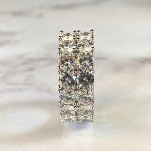 แหวนทองสไตล์ฮิปฮอป10K 14K 18K สำหรับผู้ชายสุดหรูสำหรับใส่ในห้องแล็บตัวอักษรกลมประดับเพชรทั้งตัวสำหรับงานแต่งงานเครื่องประดับเครื่องแต่งกาย - Product Image 4