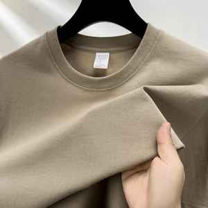 เสื้อยืดคอกลมแขนสั้นสำหรับผู้ชายไซส์พิเศษเสื้อยืดผ้าฝ้าย100% - Product Image 3