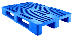 พาเลท HDPE สำหรับงานหนัก ขนาด 1200x1000 มม. แบบยุโรป หน้าเดียว 4 ทางเข้า เสริมเหล็ก ซ้อนได้ สำหรับเก็บคอนกรีต มาตรฐานสหรัฐอเมริกา ขายส่ง - Product Image 2