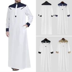 Meilleures ventes Nouveaux vêtements islamiques confortables personnalisés pour hommes au prix de gros Thobes Thobes pour hommes taille adulte - Product Image 5