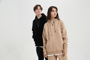 เสื้อฮู้ดผู้ชายผ้าฝ้ายขนแกะไซส์ใหญ่พิเศษ, เสื้อฮู้ดแบบสวมหัว - Product Image 5