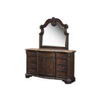 Ensemble coiffeuse et miroir de maquillage de style européen moderne très demandé, avec miroir, pour filles et femmes, design écologique