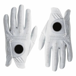 Guantes de golf de cuero a precio de fábrica Cabretta Gran calidad Logotipo personalizado Adecuado Cabretta Guantes de golf de cuero - Product Image 1
