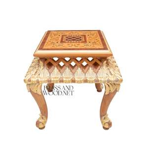 Juego de Mesa de Madera Tallada a Mano Clásico de Lujo - Product Image 4