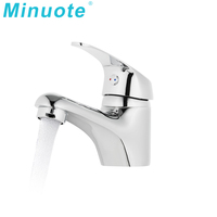 Mitigeur Monocommande Moderne Magnifiquement Conçu en Zinc pour Lavabo de Salle de Bain – Usine Watermark, Mélangeur Eau Froide