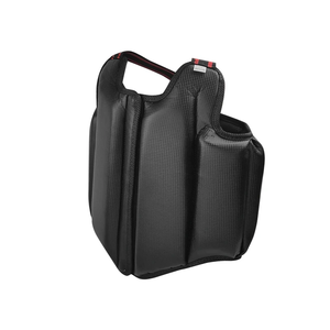 Protector de Pecho Sanda para Taekwondo y Karate, de Cuero PU, Protector de Pecho Abierto, Equipo de Protección para Entrenamiento y Competición, Protector de Pecho Negro Unisex - Product Image 1