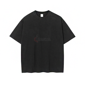 2024 verano adultos gran tamaño 100% algodón camiseta peso pesado alta calidad logotipo personalizado impresión al por mayor camiseta personalizada - Product Image 3