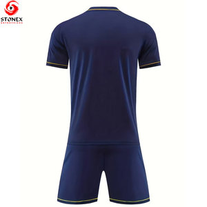 Factory Direct Supply 100% Sublimated Polyester Short Sleeve <b>Soccer</b> Uniform Set Customizable Stretch Breathable New Style - Product Image 2