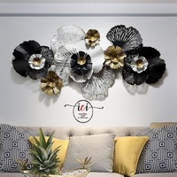 Décoration Murale Métallique Art Déco Moderne Texturée Florale – Nouveaux Designs, Tailles Personnalisées pour Pâques, Idéale pour la Maison, le Bureau, les Hôtels et les Restaurants
