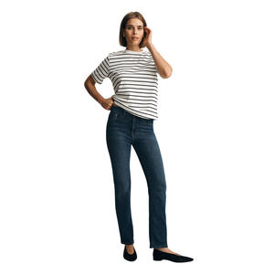 T-shirt en coton tricoté pour femmes, haut décontracté ample pour femmes, taille plus, manches courtes, col rond, imprimé, respirant, vêtements de sport, logo personnalisé - Product Image 6