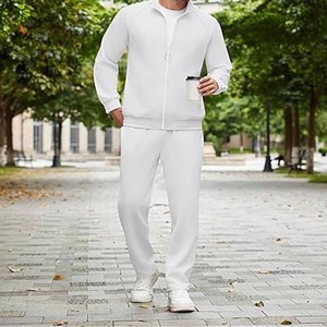 Ensemble de survêtement deux pièces en nylon et polyester avec fermeture éclair, style streetwear, pour homme, par Dress Sports - Product Image 4