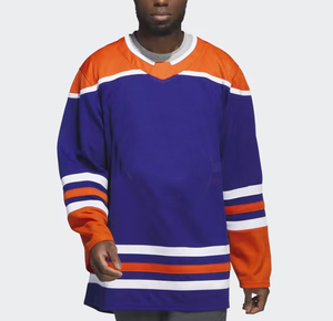 Camiseta de hockey sobre hielo personalizable transpirable de alta calidad Diseñe su propio logotipo, la mejor ropa de hockey sobre hielo al por mayor - Product Image 1