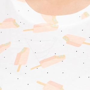 เสื้อยืดผู้หญิงแขนสั้นผ้าฝ้ายสีพื้นระบายอากาศได้เร็ว - Product Image 4