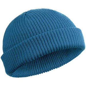 Gorro de punto de invierno suave y cálido Unisex de fabricante al por mayor gorro de mujer con logotipo personalizado 100% Gorro con puños acrílicos para hombre jacquard - Product Image 6