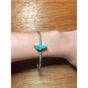 Donovan Skeets Kingman Turquoise & Sterling <b>Silver</b> Fashion <b>Cuff</b> <b>Bracelet</b> - Product Image 4