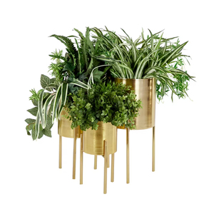 Jardinière de sol en métal faite à la main Pot de fleur intérieur et extérieur maison jardin article décoratif exportateur indien prix de gros - Product Image 3