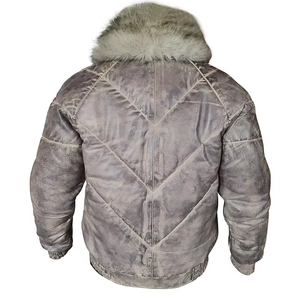 Veste matelassée en polyester pour homme, taille plus, couleur personnalisée, capuche, fermeture éclair, réversible, écologique, respirante, imperméable - Product Image 2