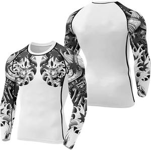 Rashguard de BJJ Personalizado con Impresión Digital 3D, Transpirable y Ecológico para Hombre, Manga Larga, Compresión, Corte Regular, Personalizado para Artes Marciales - Product Image 3