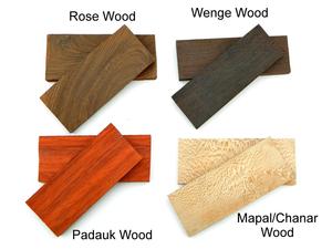 Couteau de chasse fait main en acier Damas Kit de fabrication lame vierge avec gaine en cuir manche en bois OEM personnalisable vente entière - Product Image 5