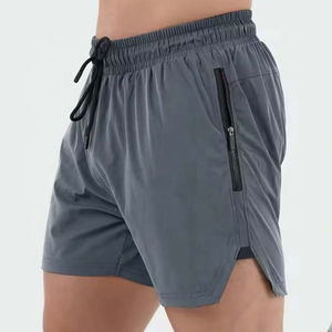 Pantalones cortos transpirables de calle alta OEM para hombre, pantalones cortos atléticos para hombre con logotipo de color personalizado y tamaño de secado rápido cómodo - Product Image 2