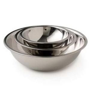 <b>Large</b> stainless steel <b>serving</b> <b>bowl</b> that doubles as a mixing <b>bowl</b> or centerpiece for displaying decorative fruits or flowers - Product Image 6