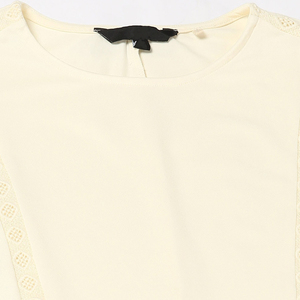 Camiseta lisa con bordado personalizado de alta y alta calidad para mujer, camisetas ajustadas con cuello redondo a la moda para mujer - Product Image 5